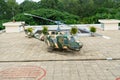 Helicopter on the top of Independence Palace